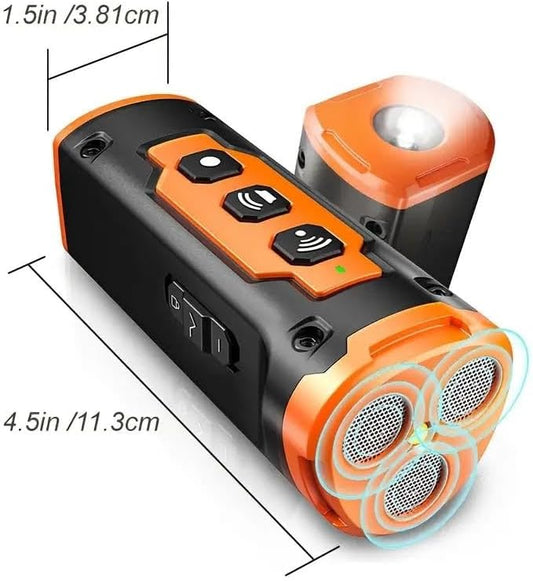 2025 NEW Upgraded Dog Bark Deterrent Devices Long Range Ultrasonic Rechargeable Anti-Barking Device Correct Your Dog's Bad Behavior Better Than Shock Collars or Dog Training Collars With Free Clicker