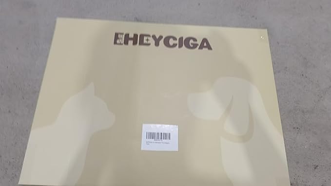 EHEYCIGA Curved Dog Stairs Ramp for High Beds 22.6" H, 5-Step Dog Steps for Small Dogs and Cats, Pet Stairs for High Bed Climbing, Non-Slip Balanced Pet Step Indoor, Grey