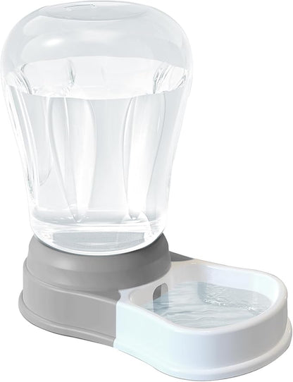 STALTWO 1.58 Gallon Automatic Dog Water Bowl Dispenser, Large Capacity Water Feeder for Cats and Dogs, BPA-Free, 1.58 Gallon Grey