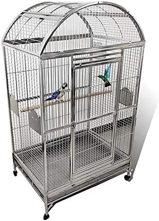 SUS201 Stainless Steel DOMETOP Style Bird CAGE Parrot CAGE 36"X26"X65"