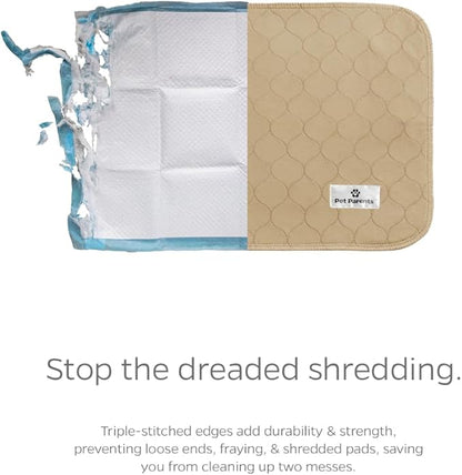 Pet Parents Pawtect® Pads Washable Dog Pee Pads (2pack) of 18x24 Premium Pee Pads for Dogs, Waterproof Training Pads for Dogs & Reusable Dog Pee Pads! Whelping & Modern Puppy Pads!