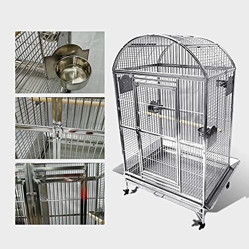 SUS201 Stainless Steel DOMETOP Style Bird CAGE Parrot CAGE 36"X26"X65"