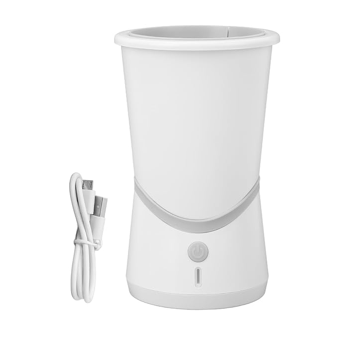 Automatic Dog Paw Cleaner, Rechargeable Soft Silicon Needle Electric Paw Washer with Adjustable Temperature, Deep Cleaning Dog Foot Washer for Pets