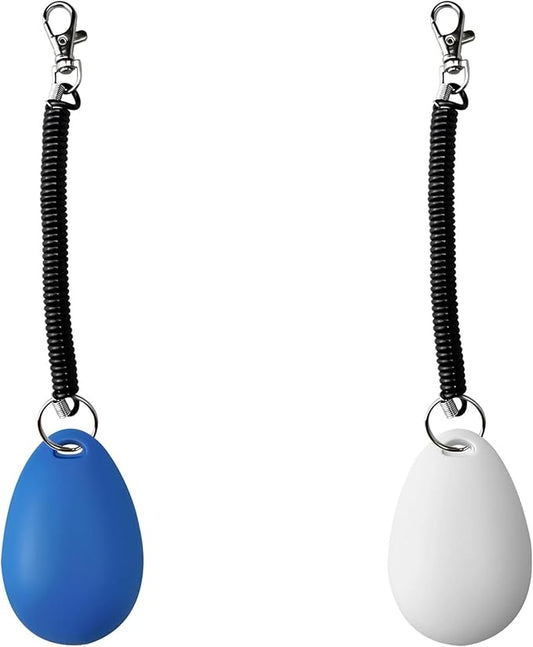 Dog Clicker for Training with Wrist Strap, Training Clicker for Puppy, Cat, Potty, Bird, Horse, Pet, Dog Clicker Trainer Training Tools, Behavior Aids, 2 Pack Blue and Red