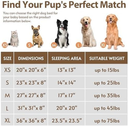 JOLLYVOGUE Small Dog & Cat Beds for Indoor Cats, Donut Cuddler Warming Soft Dog Beds with Anti-Slip Bottom, Round Calming Fluffy Plush Faux Fur Cushion Bed for Large Dogs (36", Black)