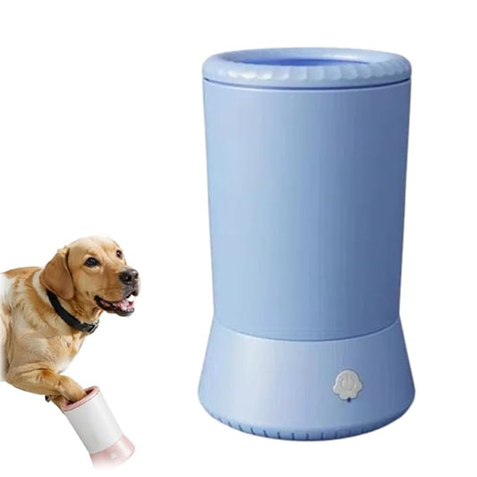 Automatic Dog Paw Cleaner 2025 New Dog Paw Cleaner Cup, Dog Paw Cleaner with USB Rechargeable, Paw Cleaner for Small Medium Large Breed Dogs Cats/Dogs (Two Stalls-Blue A)