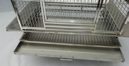 BMWPET SUS201 Stainless Steel PLAYTOP Style Bird CAGE Parrot CAGE 40"X30"X70"