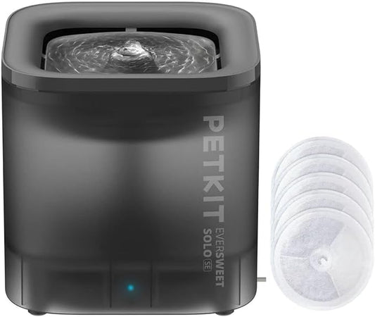 PETKIT New Wireless Pump Dog Cat Water Fountain with 5 pcs Filter, Quiet and Anti-Dry Pet Water Fountain with Wireless Pump for Indoor Cats/Dogs