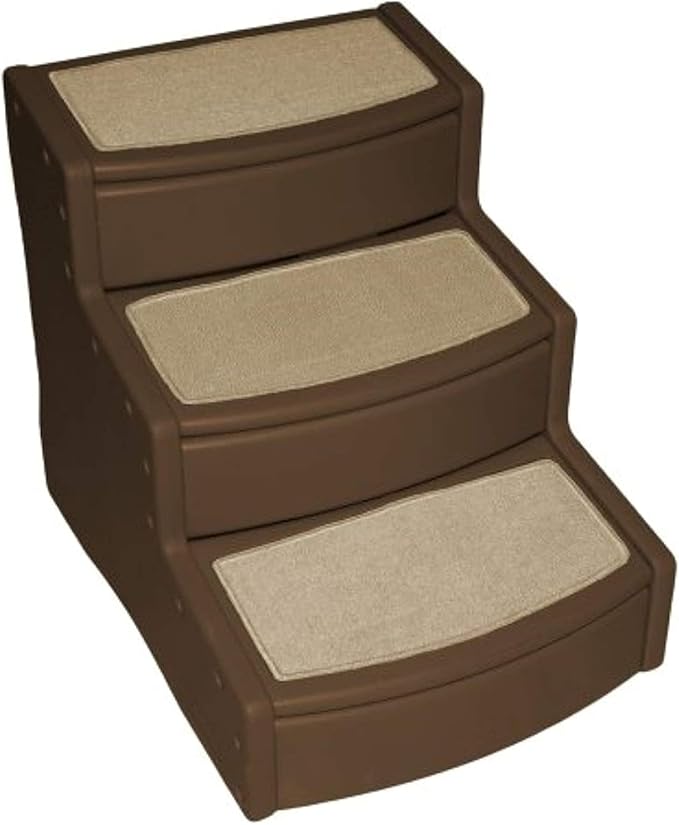Pet Gear Easy Step III Extra Wide Pet Stairs, 3 Step for Dogs/Cats up to 200 pounds, Removable/Washable Carpet, Easy Assembly (No Tools Required) 3 Colors