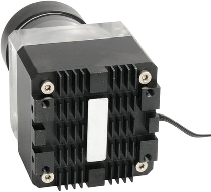 dracaena.io High Flow 650L/H PC Water Pump Combo with Colorful LED and 125ml 100mm (3.8in) Reservoir – 12W, 0.7A, 65mm x 65mm x 165mm (2.6 x 2.6 x 6.5in), Black