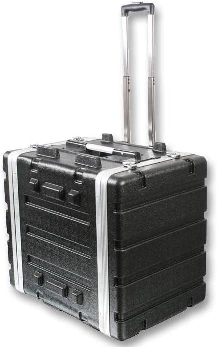 Stackable 17" Depth, 19" ABS Rack Flight Case (7U with Pull Handle)