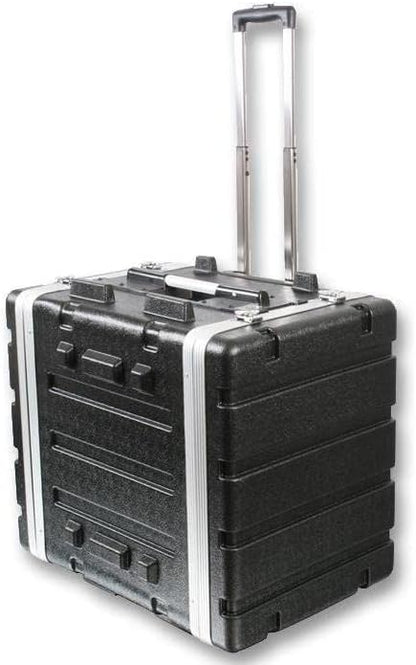 Stackable 17" Depth, 19" ABS Rack Flight Case (7U with Pull Handle)