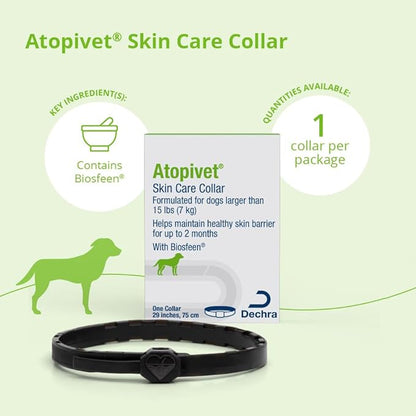 Atopivet Skin Care Collar for Dogs and Cats Larger Than 22 lbs