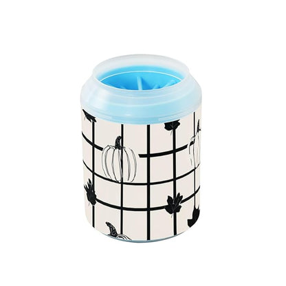 Dog Paw Cleaner Mudbuster Dog Foot Washer for Small Medium Large Dogs Cats Premium Pet Supplies Beige Checkerboard Pumpkin Maple Leaf Thanksgiving