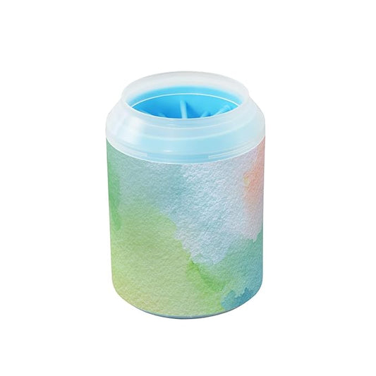 Dog Paw Cleaner Mudbuster Dog Foot Washer for Small Medium Large Dogs Cats Premium Pet Supplies Watercolor Gradient Tie Dye