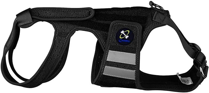 Coodeo Dog Back Brace for Dogs Arthritis, Pet Back Bracer for IVDD, Back Protector Helps Pain Relief, Surgical Recovery and Rehabilitation, Dogs Back Disease Prevention. (Black,X-Large)