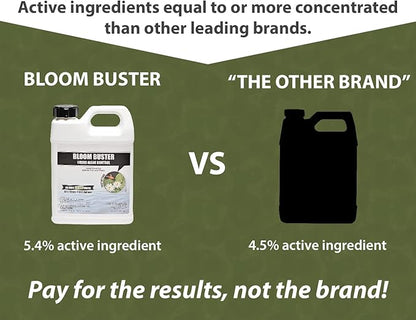 Bloom Buster Algae Control for Fish Ponds & Water Gardens - 32 Ounces - Safe for Koi Fish, Goldfish & Plants - Controls Algae in Ponds & Water Features, EPA Registered