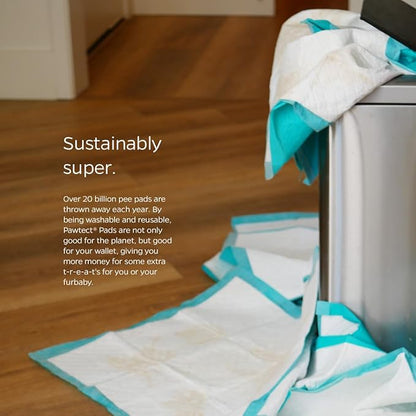 Pet Parents Pawtect® Pads Washable Dog Pee Pads (2pack) of 18x24 Premium Pee Pads for Dogs, Waterproof Training Pads for Dogs & Reusable Dog Pee Pads! Whelping & Modern Puppy Pads!