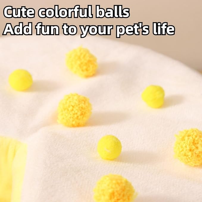 ZYLARIXE Cozy Cake Hamster House - Soft Plush Hideout & Tunnel Bed for Guinea Pigs, Syrian Hamsters, and Small Animals - Adorable, Warm & Washable Hideaway for All Seasons, Perfect Cage Accessory