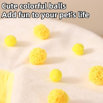 ZYLARIXE Cozy Cake Hamster House - Soft Plush Hideout & Tunnel Bed for Guinea Pigs, Syrian Hamsters, and Small Animals - Adorable, Warm & Washable Hideaway for All Seasons, Perfect Cage Accessory