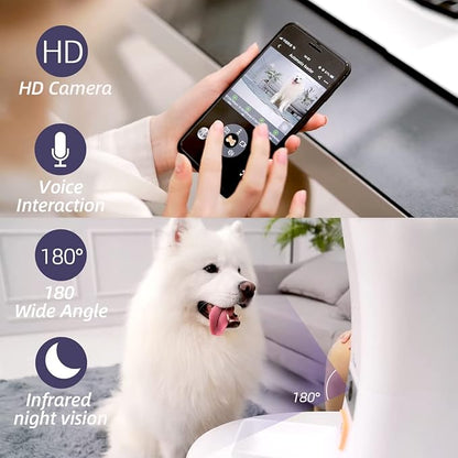 12L 5G WiFi Aautomatic Dog Feeder Large Breed & Automatic cat feeders 1080P Full HD Pet Camera Treat Dispenser Food Dispenser
