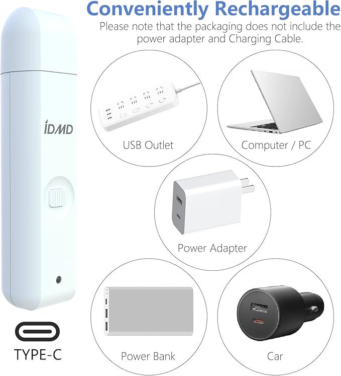 Dog Nail Trimmers-Powerful 2-Speed Dog Nail Grinder-with Safe LED Lighting and Battery Capacity Indicator Light & Type-c USB Rechargeable Quiet pet Nail Grinder Clipper for Dogs/Cats (White)