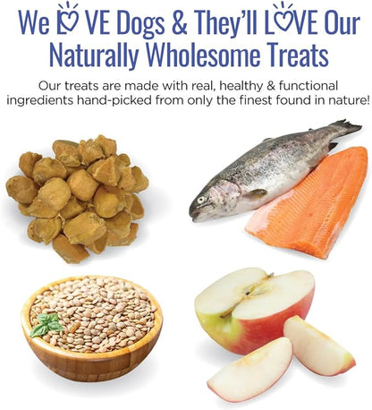 Smart Cookie All Natural Dog Treats - Trout & Apple - Training Treats for Dogs with Allergies, Sensitive Stomachs - Soft Dog Treats, Grain Free, Chewy, Human-Grade, Made in USA - 5oz, Pack of 3