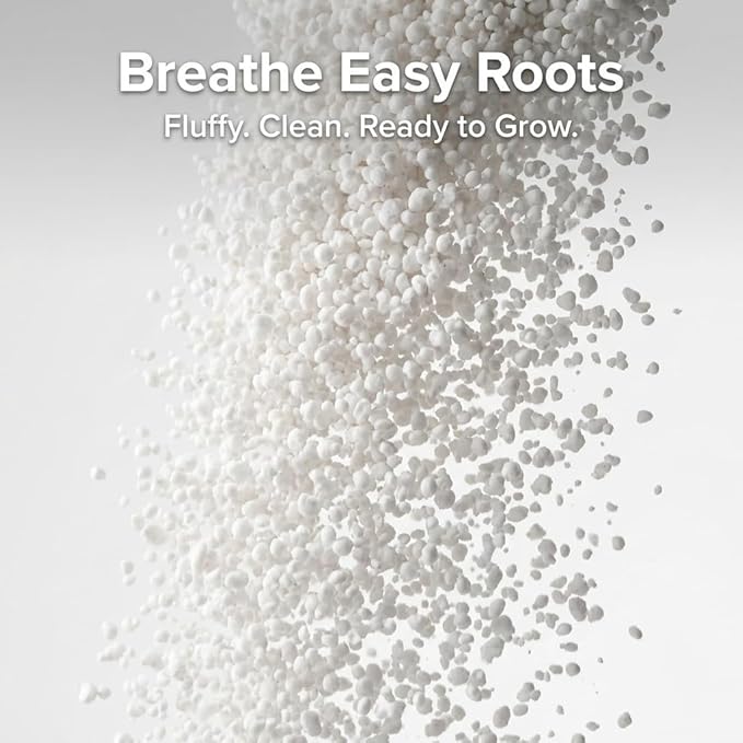 Organic Perlite for Plants, Soil Amendment for Enhanced Drainage and Growth, Ideal for Potting Mixes(2 Quart)