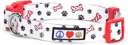 Pawtitas Soft Adjustable Puppy Collar Leash Harness Sold Separately Personalized Customizable Dog Collar Embroidered Customize Pet Name Phone Number Christmas Dog Collar Large Dog Christmas