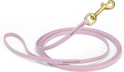 Viper Biothane K9 Working Dog Leash Waterproof Lead for Tracking Training Schutzhund Odor-Proof Long Line with Solid Brass Snap for Puppy Medium and Large Dogs, 10ft Pastel Purple