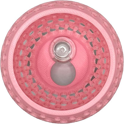 Betta Bulb Hide 2.0 | Betta Rest Fish Tank Ornament Large | Aquarium Cave with Suction Cup for Small Fish Tank, Betta Habitat, Shrimp Hideout, Aquatic Decor Large (Bubblegum Pink)