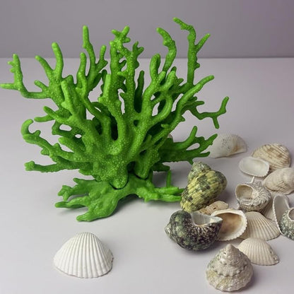 Fish Tank Decorations,Aquarium Corals Decoration, Aquarium Ornaments, Fish Tank Coral, Aquarium Corals Decoration, Fish Decorations for Aquarium (Green, Medium)