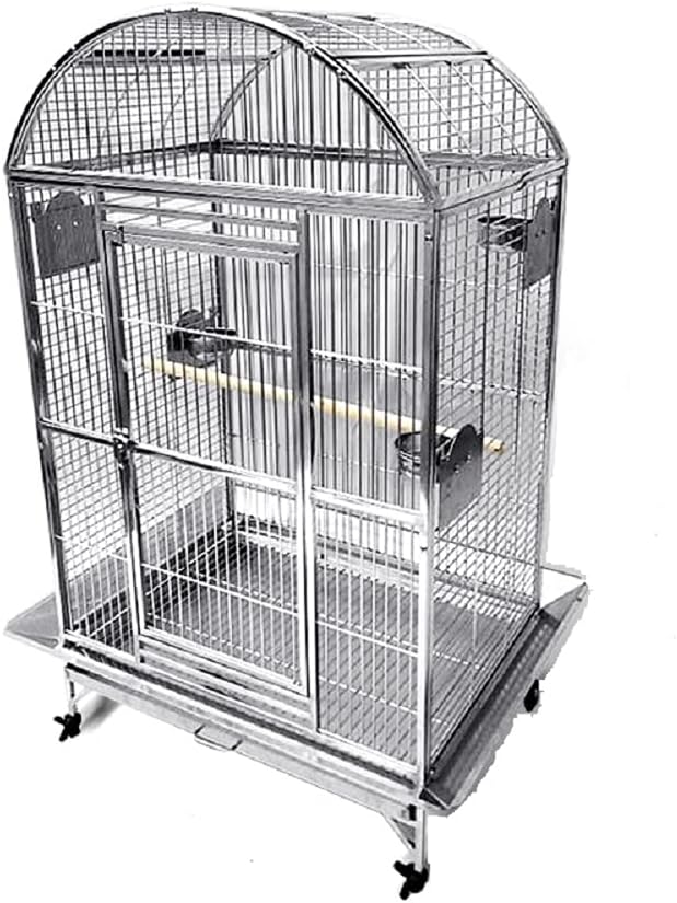 SUS201 Stainless Steel DOMETOP Style Bird CAGE Parrot CAGE 36"X26"X65"