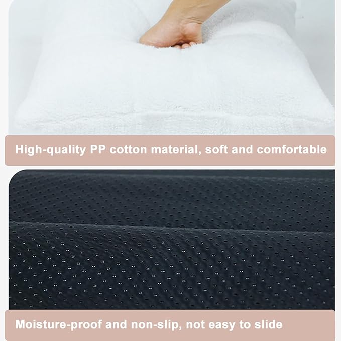 Zerone Pet Tent, Foldable Cat Bed Breathable Cat House Indoor Pet Tent Dog Bed with Mat (L)