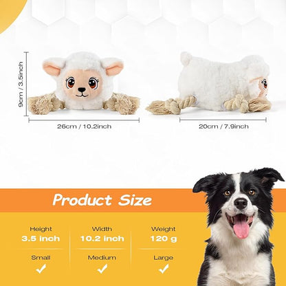 Sedioso Large Dog Squeaky Toys, Stuffed Animal Dog Chew Toy, Durable Plush Toy for Puppy, Small, Middle, Large Dogs