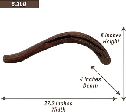 LYPHARD AQUARIUMS Natural Driftwood for Aquarium Decor, W27.2×D4×H8 Large Drift Wood Decorations for Reptile Hide, Fish Tank, Optional Shapes 02