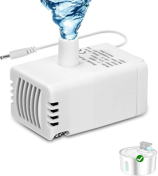 Replacement Pump for PawPoll Cat Fountain - Cats Water Fountain Pump Ultra Quiet LED Lights Pet Water Dispenser