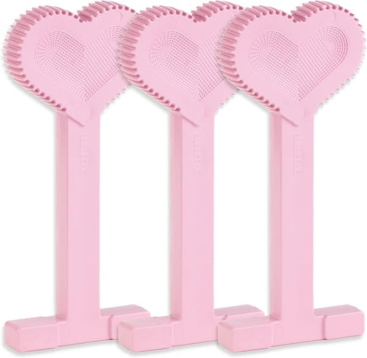 Bullibone Nylon Dog Chew Toy Nylon Bone - Improves Dental Hygiene, Easy to Grip Bottom, and Permeated with Flavor (Peppermint, Large - 3 Pack)