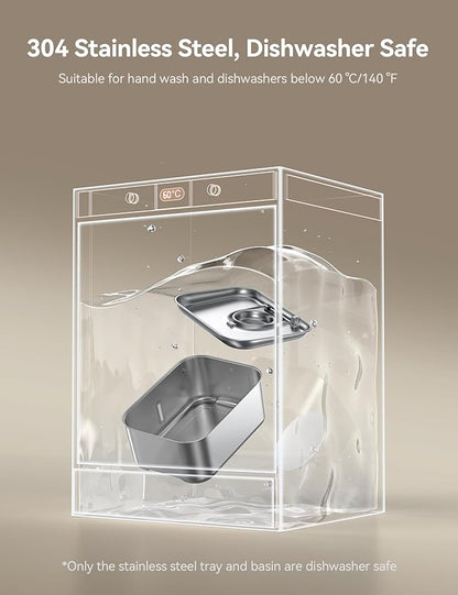 3 Gal Stainless Steel Dog Water Fountain for Large Dog, Dog Water Bowl Dispenser with Water Level Window, Super Quiet Pet Water Fountain for S-L Dogs and Multi-Pet with 10 Filters & 10 Filter Sponges