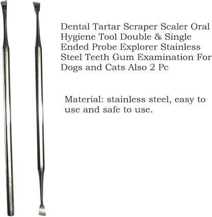 Pet Grooming Kit – Dog Grooming Tools Set with Dematting Rake, Stainless Steel Comb, Stripping Knife, Nail Clipper, Tick Remover & Dental Scaler (Blue, 7 Piece)