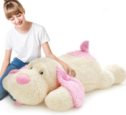 MaoGoLan 52 inches Giant Stuffed Puppy Dog Animal,Ultra Soft Large Dog Plush Soft Plush Dog Pillow Toy for Girls,Kids,Puppy Lover