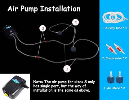 S-Lifeeling Tank Decoration Volcano Ornament Lava Explosion Look Aquarium Decorations with Multi-Color LED Spotlight for Fish Tank (M)