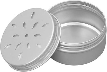 Dog Training Box, 10PCS Dog Nose Work Kit with Hollow Hole Cover, Aluminum Dog Work Container, 10 Soft Stickers for Odor Training, Ideal for Dog Behavior and Olfactory Games