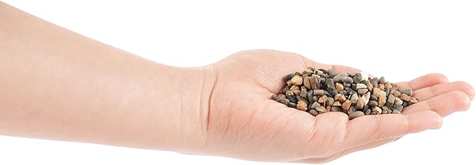 LANDEN Mekong Aquarium Brown-Black Sand 7lbs(2L), Aquarium Substrate Gravel, Pea Gravel for Landscaping, Granite Sand, Coarse Sand for Plants, Aquatic Substrate Sand 2-5mm