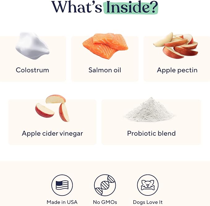 Pawfy Allergy & Immune | Anti-Itching | Immune & Gut Health | Natural Dog Supplement with Probiotic & Colostrum