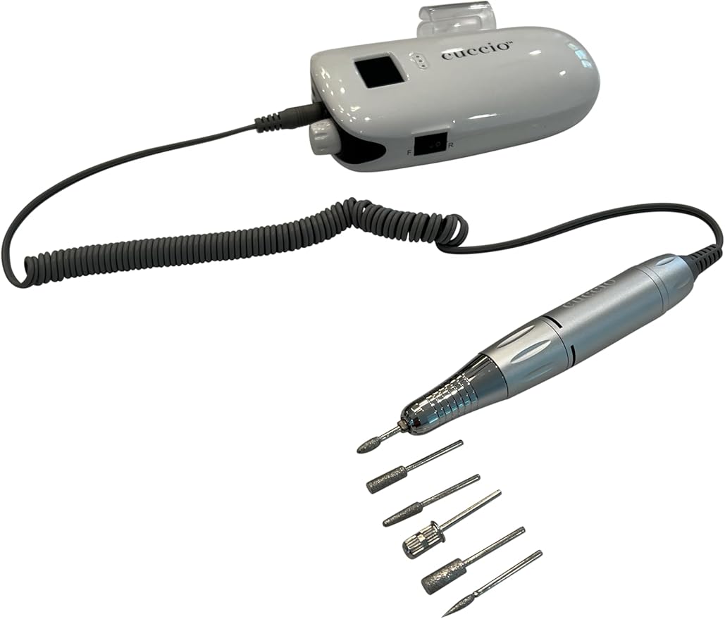 Warren London MaxPro 35K Dog Nail Grinder – 35,000 RPM Pro-Grade E-File w/ 6 Diamond & Sanding Bits, Quiet Low-Vibration Motor, Reversible Rotation, Corded/Cordless USB Fast-Charge