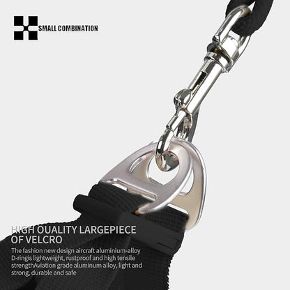 Adjustable Dog Harness with Leash, Reflective Mesh, No-Pull Design，Matching Lead Rope (Black, M)