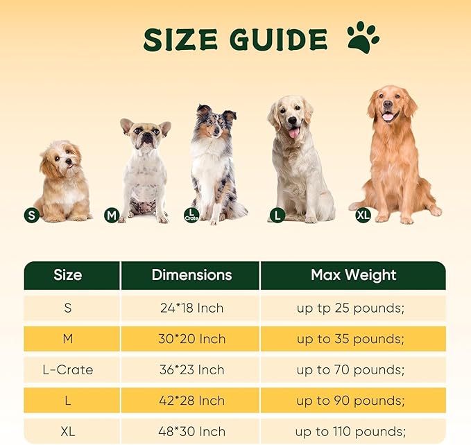 Dog Crate Pad Washable for 48 Inch Crate, Plush Anti-Slip Crate Mat for Large Dogs, XL Kennel Pad for Home, Travel and Training, 48 x 30 Inch, Brown