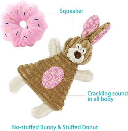 Puppy Toys for Teething, Puppy Chew Toys for Small Dogs, Crinkle Dog Toys Small Breed Boredom and stimulating, Dog Toys for Small Dogs, Pink, 5-Pack