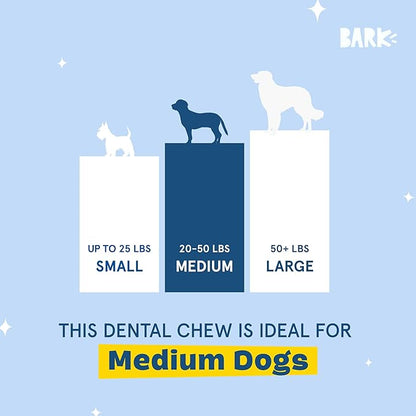 Barkbox Bright Durable Dental Chew Sticks for Dogs - Made for Tough Chewers, Medium Breeds (15 Chews)